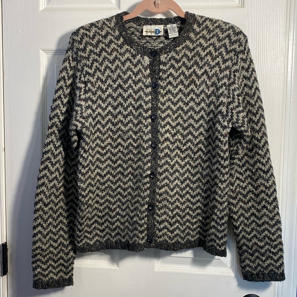 Paul Harris Design Button Down Sweater Medium